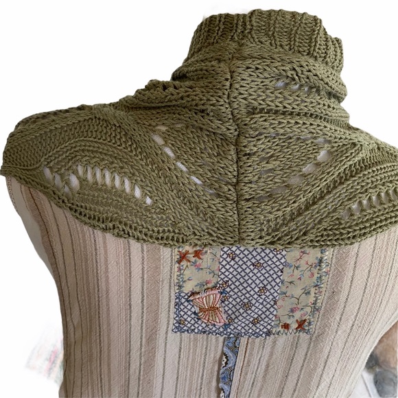 BolBou Sweaters - Cardigan Vest cottage Core Multitexture